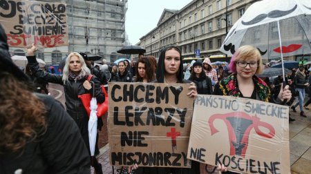 'Woman Strike' Against Abortion Ban In Poland.